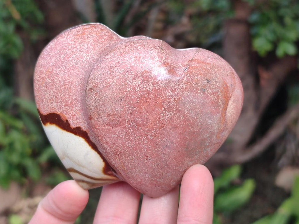 Polished Polychrome Jasper Twin Hearts x 6 From NW Coast, Madagascar - Toprock Gemstones and Minerals 