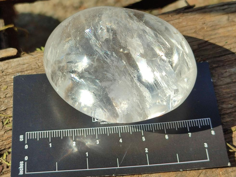 Polished Clear Quartz Crystal Galets x 12 From Madagascar - Toprock Gemstones and Minerals 