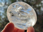 Polished Clear Quartz Crystal Galets x 12 From Madagascar - Toprock Gemstones and Minerals 