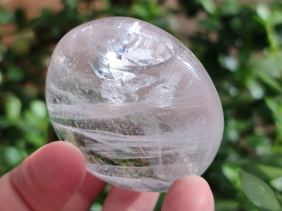 Polished Clear Quartz Crystal Galets x 12 From Madagascar - Toprock Gemstones and Minerals 