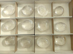 Polished Clear Quartz Crystal Galets x 12 From Madagascar - Toprock Gemstones and Minerals 
