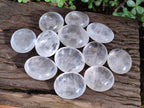 Polished Clear Quartz Crystal Galets x 12 From Madagascar - Toprock Gemstones and Minerals 