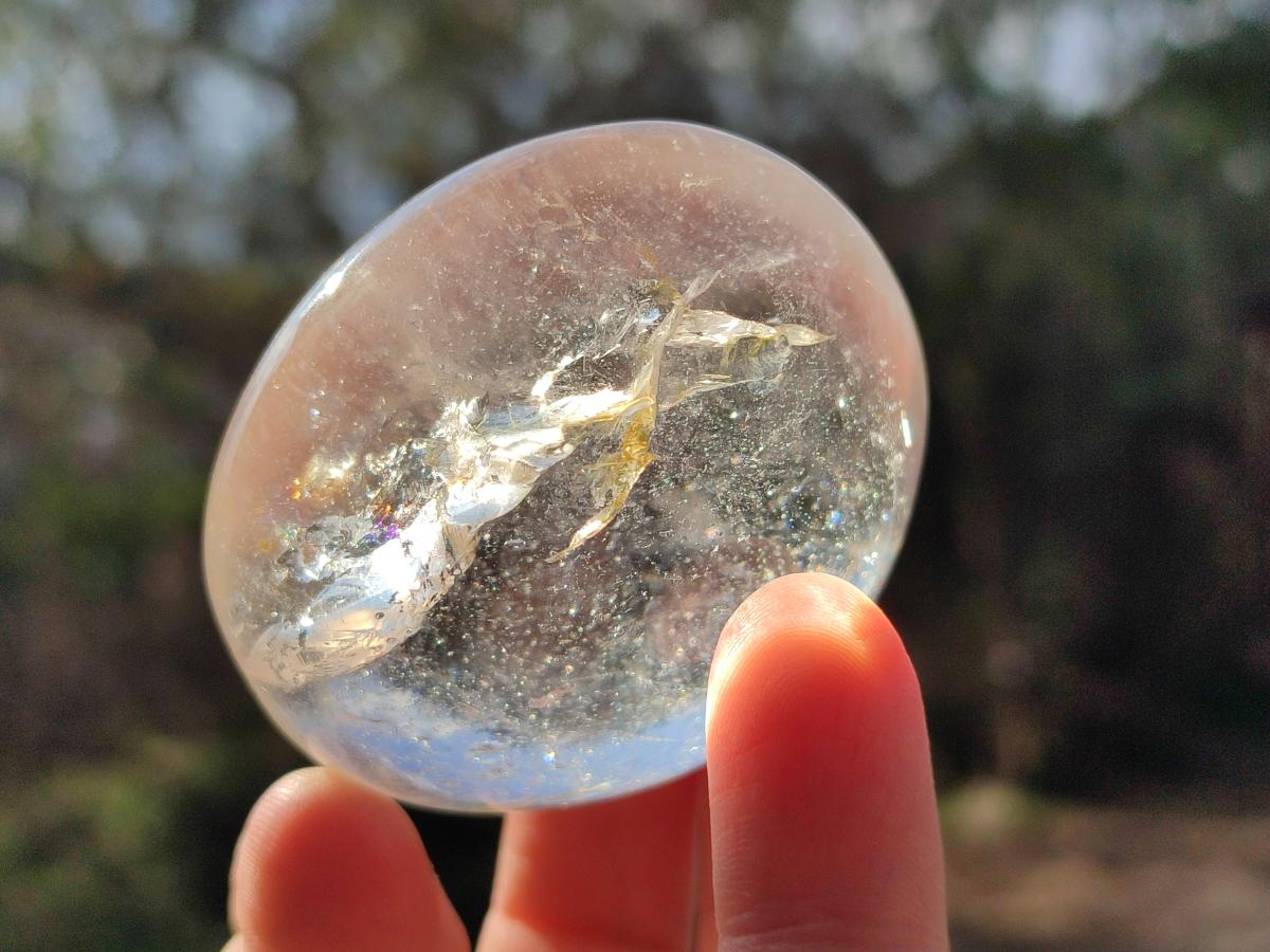 Polished Clear Quartz Crystal Galets x 12 From Madagascar - Toprock Gemstones and Minerals 