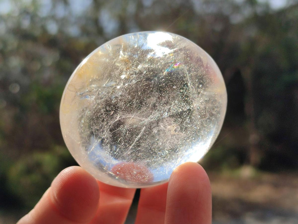 Polished Clear Quartz Crystal Galets x 12 From Madagascar - Toprock Gemstones and Minerals 