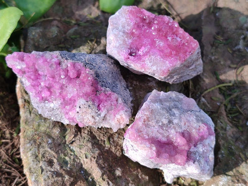 Natural Spherocobaltite Specimens x 24 From Musonoi Mine, Congo - Toprock Gemstones and Minerals 