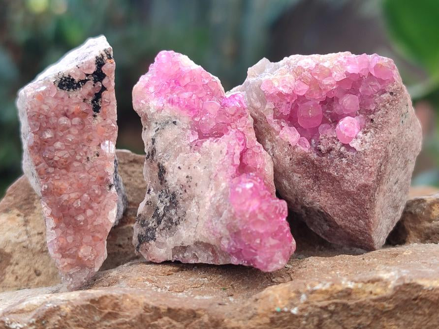 Natural Spherocobaltite Specimens x 24 From Musonoi Mine, Congo - Toprock Gemstones and Minerals 