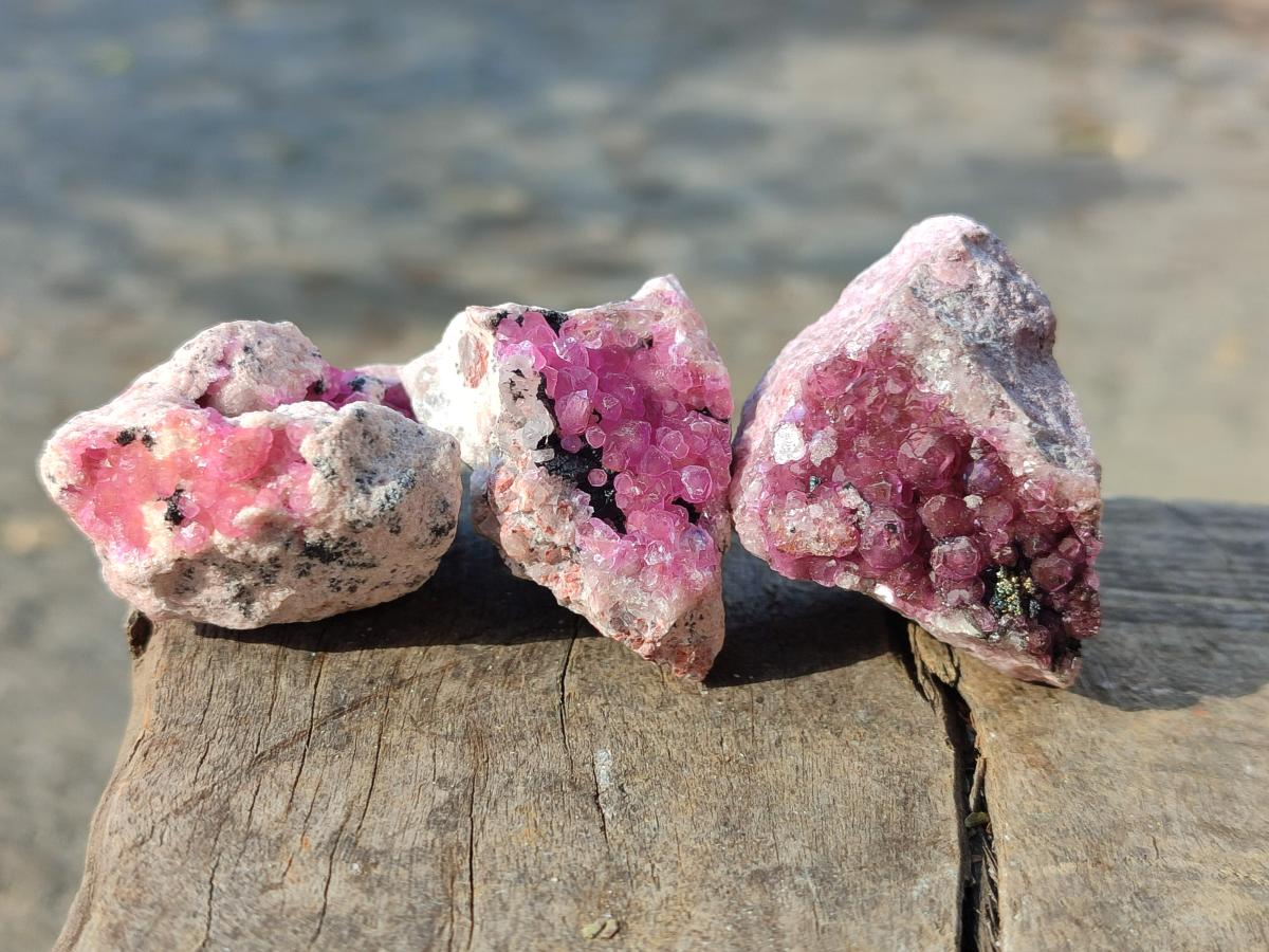 Natural Spherocobaltite Specimens x 24 From Musonoi Mine, Congo - Toprock Gemstones and Minerals 