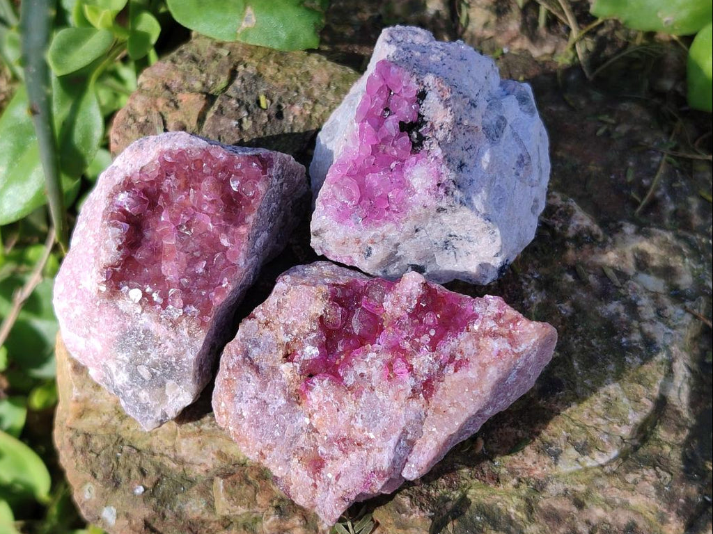 Natural Spherocobaltite Specimens x 24 From Musonoi Mine, Congo - Toprock Gemstones and Minerals 