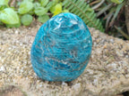 Polished Blue Apatite Standing Display Pieces x 3 From Betroka, Madagascar - Toprock Gemstones and Minerals 