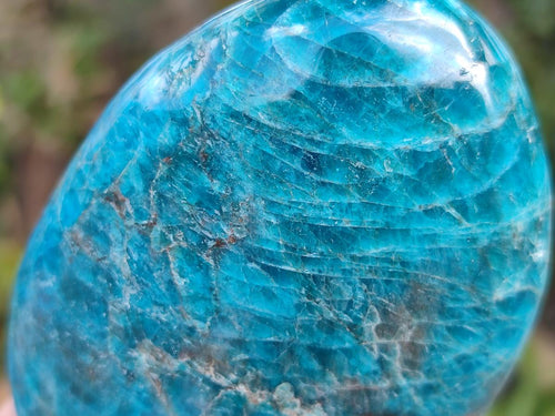 Polished Blue Apatite Standing Display Pieces x 3 From Betroka, Madagascar - Toprock Gemstones and Minerals 