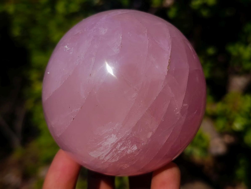 Polished Gemmy Star Rose Quartz Spheres x 3 From Madagascar - Toprock Gemstones and Minerals 