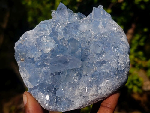 Natural Blue Celestite Specimens x 2 From Sakoany, Madagascar - Toprock Gemstones and Minerals 