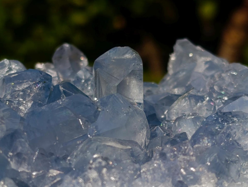 Natural Blue Celestite Specimens x 2 From Sakoany, Madagascar - Toprock Gemstones and Minerals 