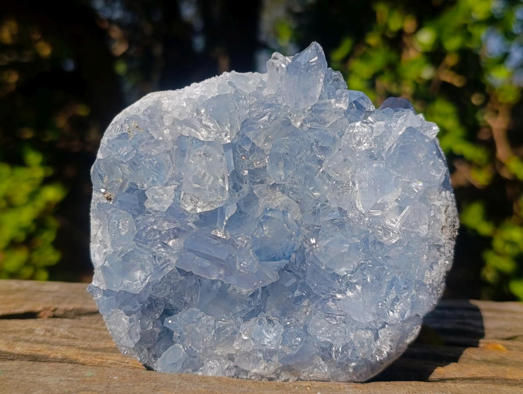 Natural Blue Celestite Specimens x 2 From Sakoany, Madagascar - Toprock Gemstones and Minerals 