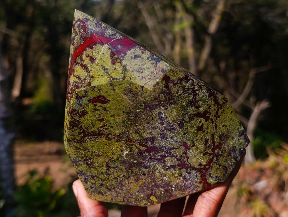 Polished Large Bastite Dragonsblood Stone Display Crystal x 1 From Tshipise, South Africa - Toprock Gemstones and Minerals 