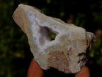 Polished on One Side Blue Lace Agate Geodes x 12 From Nsanje, Malawi - Toprock Gemstones and Minerals 