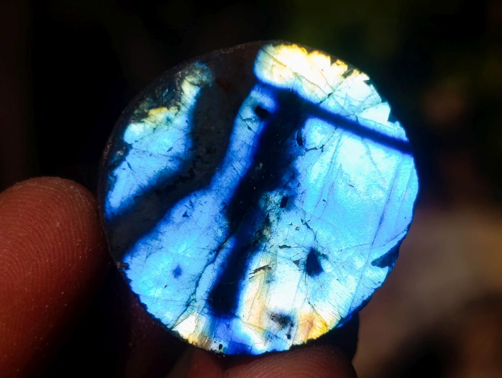 Polished One Side Labradorite Slices x 70 From Madagascar - Toprock Gemstones and Minerals 