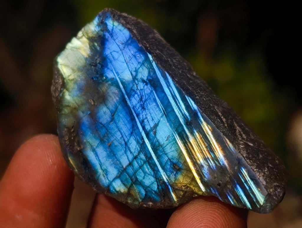 Polished One Side Labradorite Slices x 70 From Madagascar - Toprock Gemstones and Minerals 