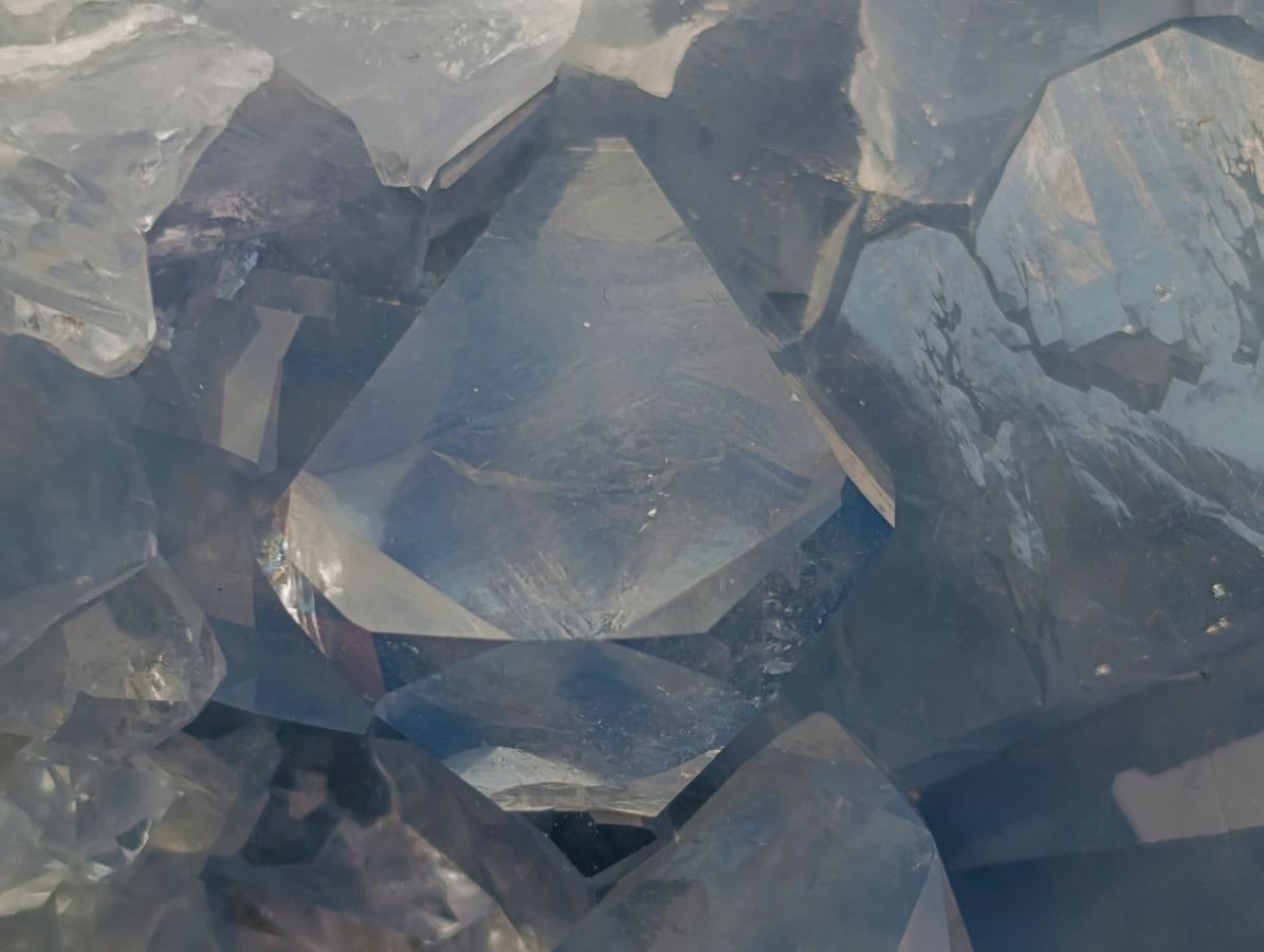 Natural Large Blue Celestite Specimen x 1 From Sakoany, Madagascar - Toprock Gemstones and Minerals 