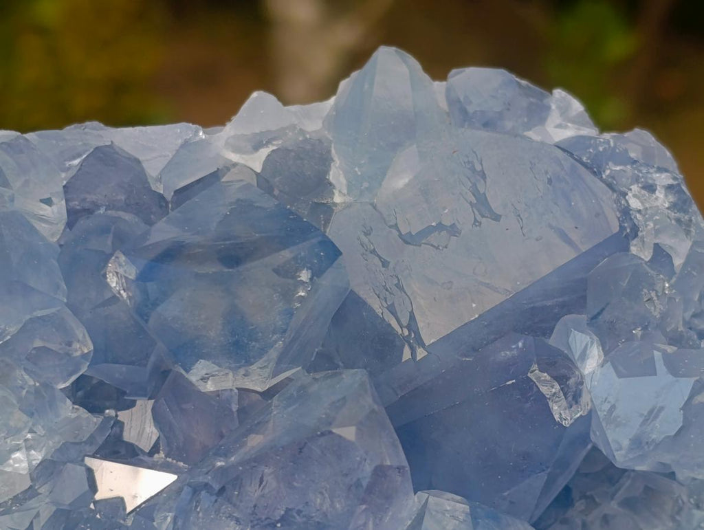 Natural Large Blue Celestite Specimen x 1 From Sakoany, Madagascar - Toprock Gemstones and Minerals 