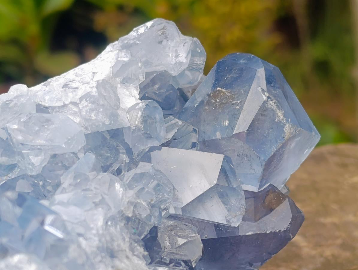Natural Large Blue Celestite Specimen x 1 From Sakoany, Madagascar - Toprock Gemstones and Minerals 