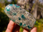 Polished Emerald Mica 'Mutokolite' Standing Display Pieces x 4 From Mutoko, Zimbabwe - Toprock Gemstones and Minerals 