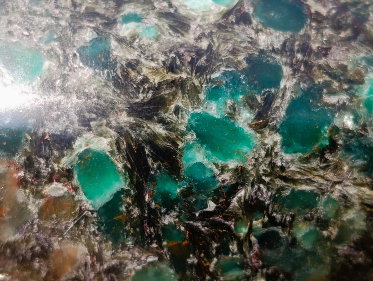 Polished Emerald Mica 'Mutokolite' Standing Display Pieces x 4 From Mutoko, Zimbabwe - Toprock Gemstones and Minerals 
