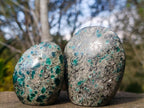 Polished Emerald Mica 'Mutokolite' Standing Display Pieces x 4 From Mutoko, Zimbabwe - Toprock Gemstones and Minerals 
