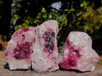 Natural Spherocobaltite Specimens x 3 From Musonoi Mine, Congo - Toprock Gemstones and Minerals 