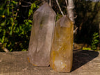 Polished Smokey Quartz Crystals x 3 From Madagascar - Toprock Gemstones and Minerals 
