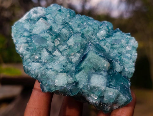 Natural Green Cubic Fluorite Specimens x 6 From Mandrosonoro, Madagascar - Toprock Gemstones and Minerals 