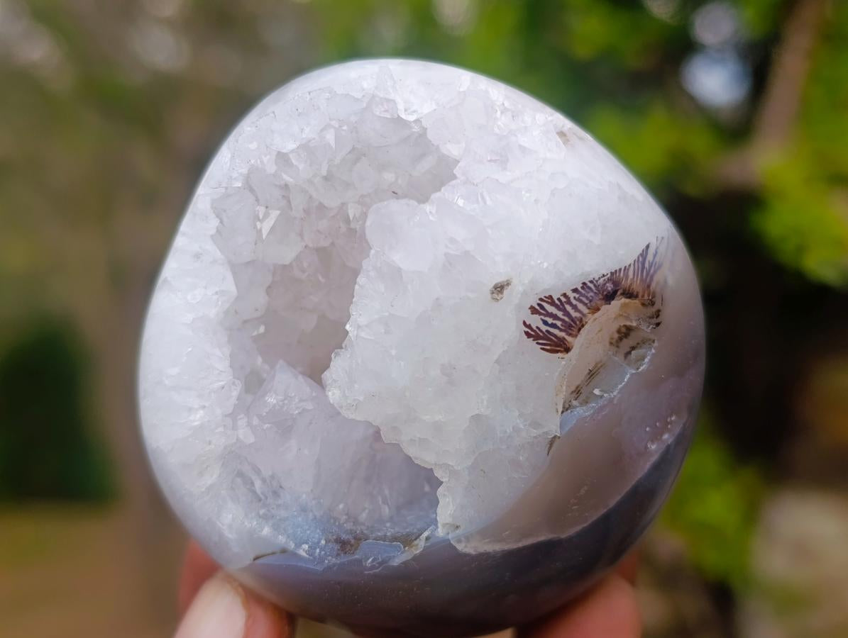 Polished Agate Amethyst Geodes x 5 From Maintirano, Madagascar - Toprock Gemstones and Minerals 