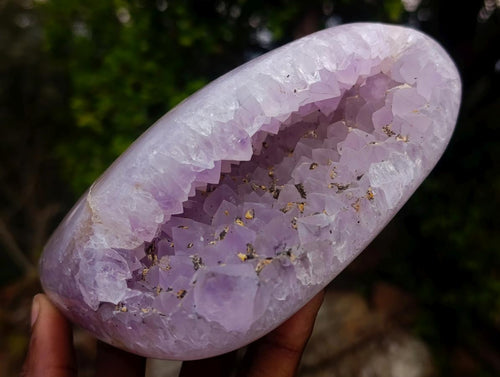 Polished Agate Amethyst Geodes x 5 From Maintirano, Madagascar - Toprock Gemstones and Minerals 