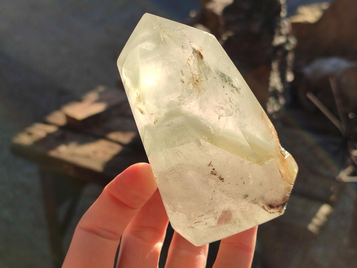 Polished Quartz Crystals with Inclusions x 4 From Madagascar - Toprock Gemstones and Minerals 