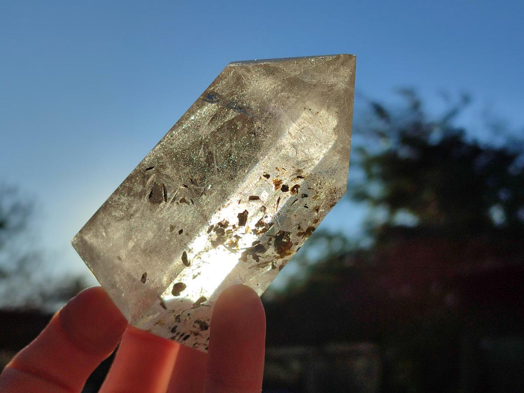 Polished Quartz Crystals with Inclusions x 4 From Madagascar - Toprock Gemstones and Minerals 