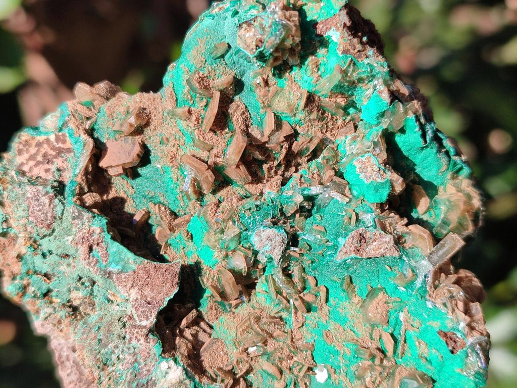 Natural Rare Bladed Barite Specimens with Malachite x 2 From Shangulowé Mine, Congo - Toprock Gemstones and Minerals 