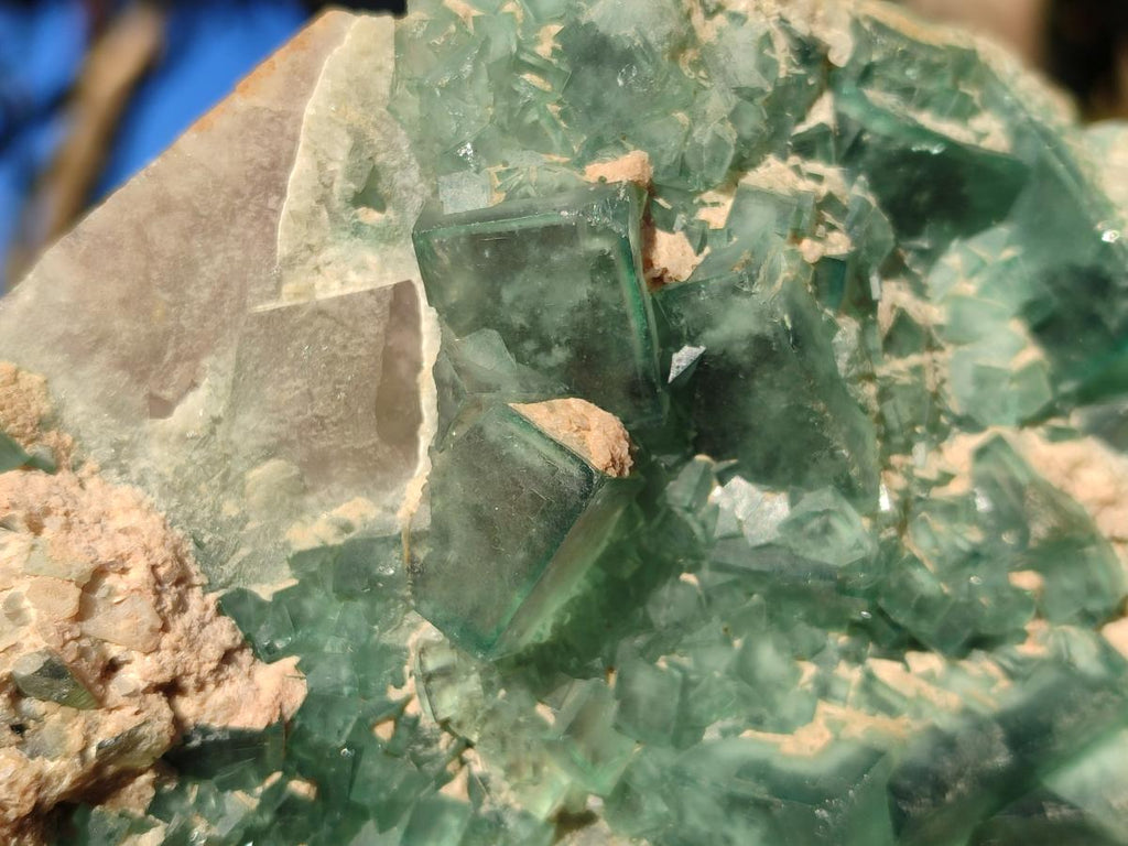 Natural Large Green Cubic Fluorite Specimen x 1 From Mandrosonoro, Madagascar - Toprock Gemstones and Minerals 