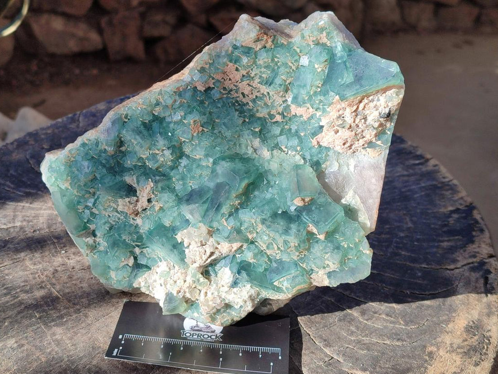 Natural Large Green Cubic Fluorite Specimen x 1 From Mandrosonoro, Madagascar - Toprock Gemstones and Minerals 
