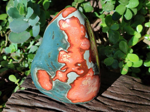 Polished Large Polychrome Jasper Standing Display Piece x 1 From NW Coast, Madagascar - Toprock Gemstones and Minerals 