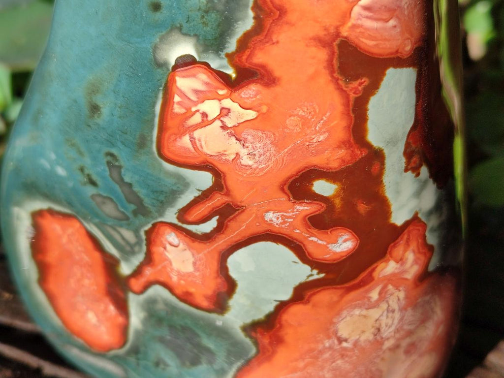 Polished Large Polychrome Jasper Standing Display Piece x 1 From NW Coast, Madagascar - Toprock Gemstones and Minerals 