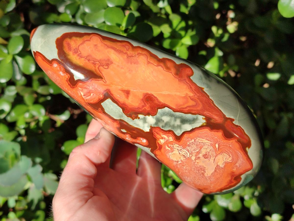 Polished Large Polychrome Jasper Standing Display Piece x 1 From NW Coast, Madagascar - Toprock Gemstones and Minerals 