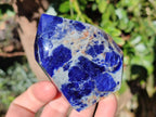 Polished Sodalite Crystals with Silver Hematite x 6 From Kunene River, Namibia - Toprock Gemstones and Minerals 