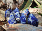 Polished Sodalite Crystals with Silver Hematite x 6 From Kunene River, Namibia - Toprock Gemstones and Minerals 