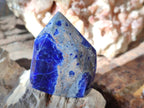 Polished Sodalite Crystals with Silver Hematite x 6 From Kunene River, Namibia - Toprock Gemstones and Minerals 