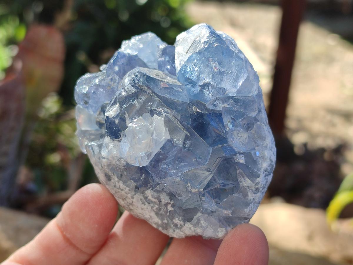 Natural Blue Celestite Specimens x 35 From Sakoany, Madagascar - Toprock Gemstones and Minerals 