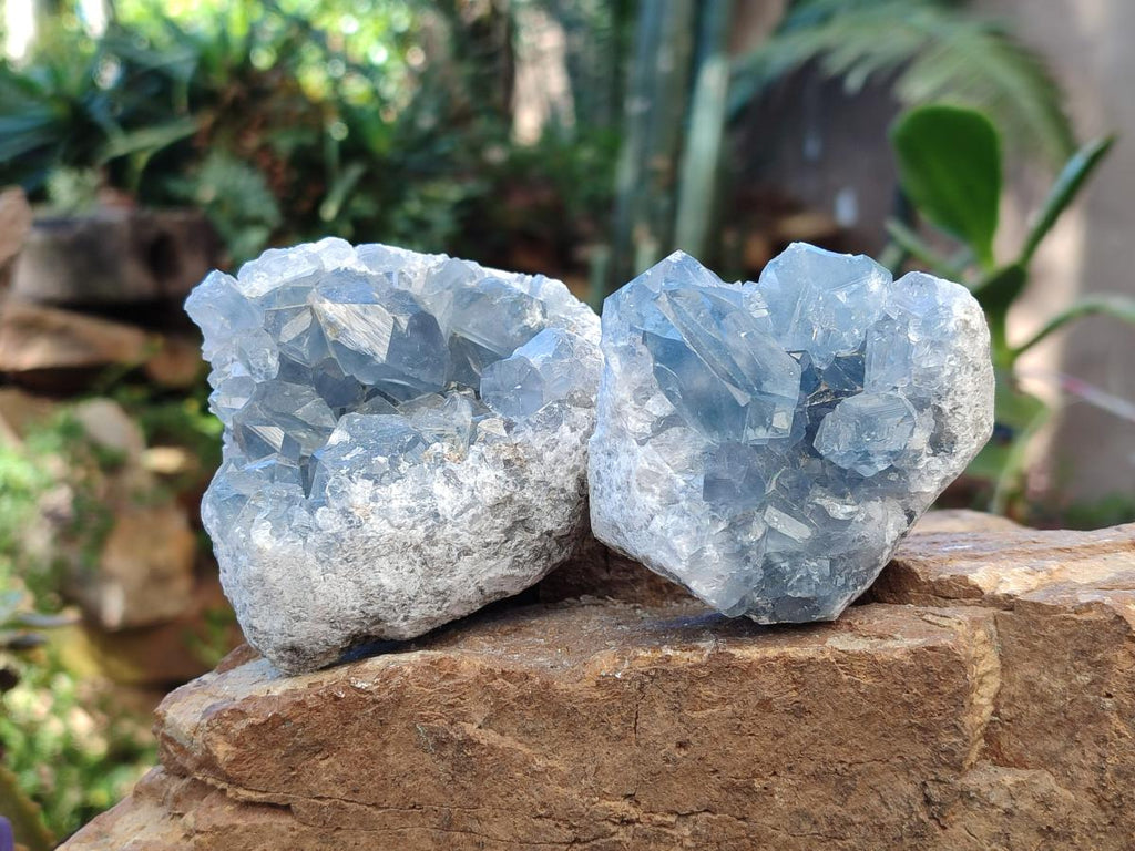 Natural Blue Celestite Specimens x 35 From Sakoany, Madagascar - Toprock Gemstones and Minerals 