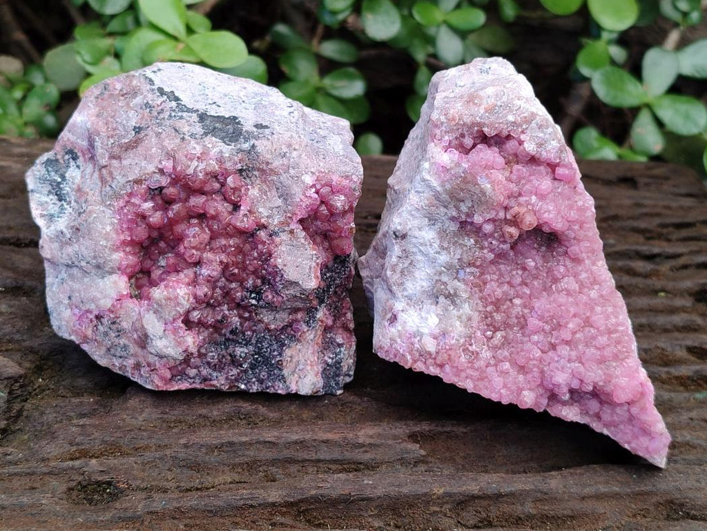 Natural Spherocobaltite Specimens x 2 From Musonoi Mine, Congo - Toprock Gemstones and Minerals 