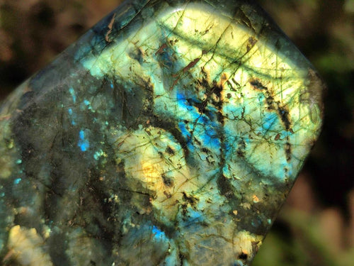 Polished Labradorite Standing Display Pieces x 2 From Madagascar - Toprock Gemstones and Minerals 
