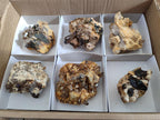Natural Smokey Quartz Specimens with Associated Minerals x 6 From Mulanje, Malawi - Toprock Gemstones and Minerals 