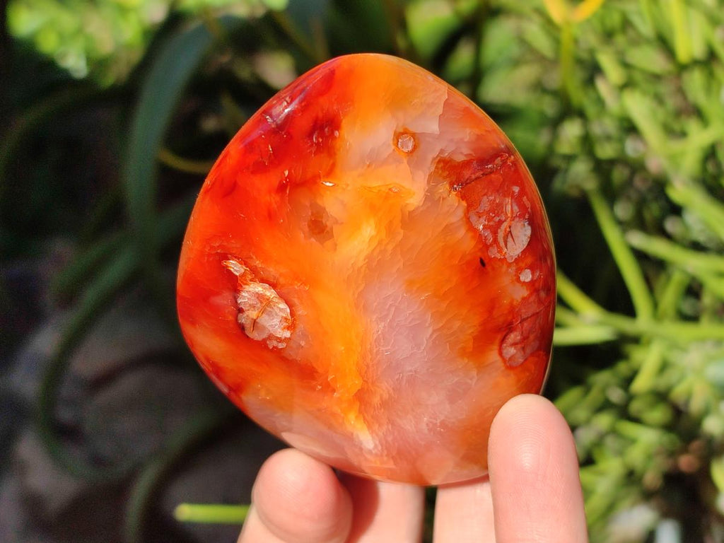 Polished Carnelian Agate Gemstone Standing Display Pieces x 6 From Madagascar - Toprock Gemstones and Minerals 